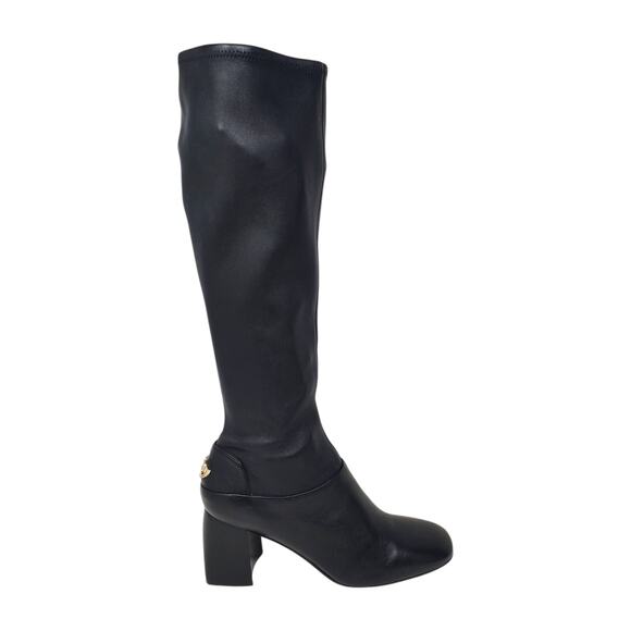 Tory Burch Sidney 70MM Boot Misa Calf Stretch Nappa Leather Black 32553 Size 9.5 - Picture 1 of 12